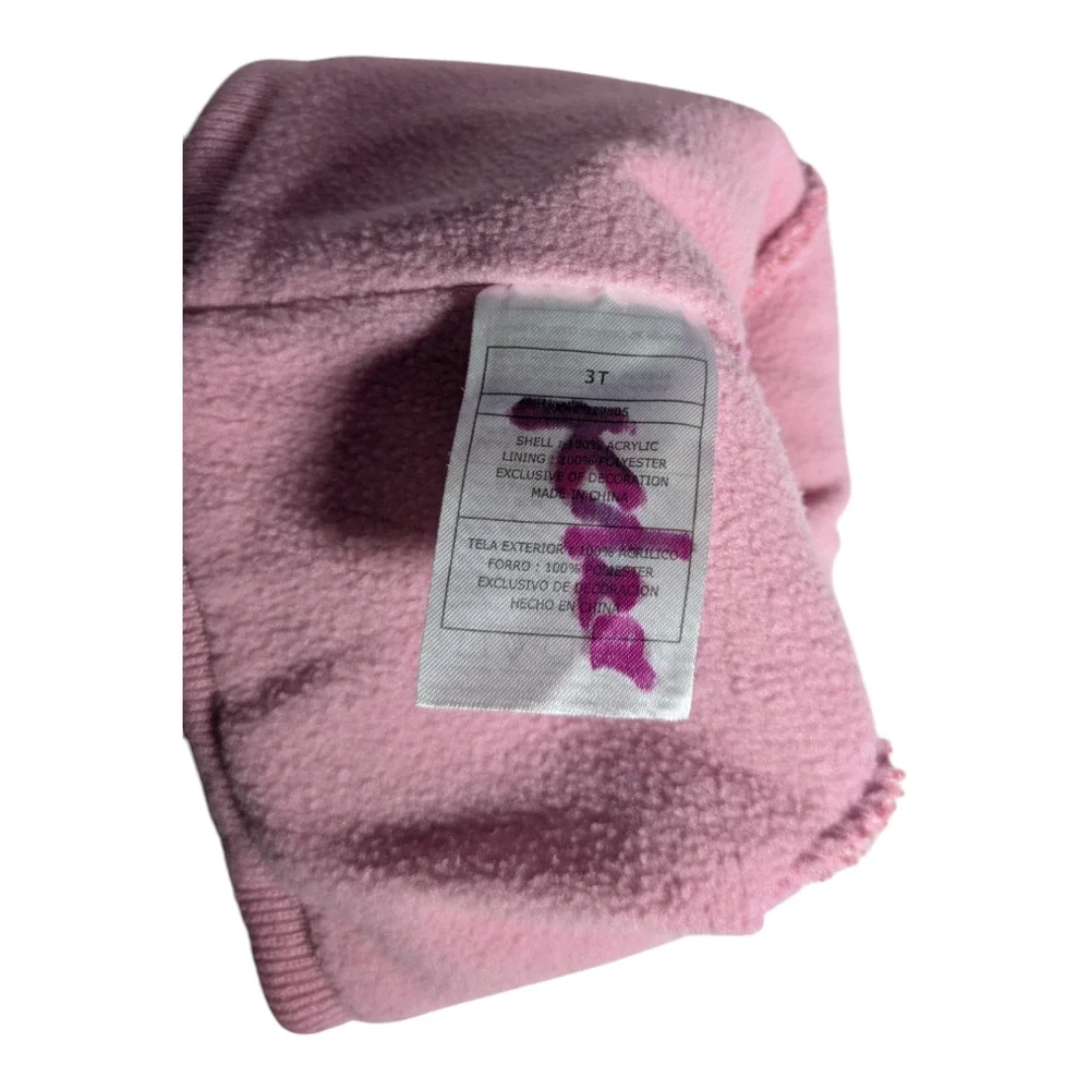 SNOZU - Stocking Cap - Size 3T - Pink w/White Tassel - Used Great Condition